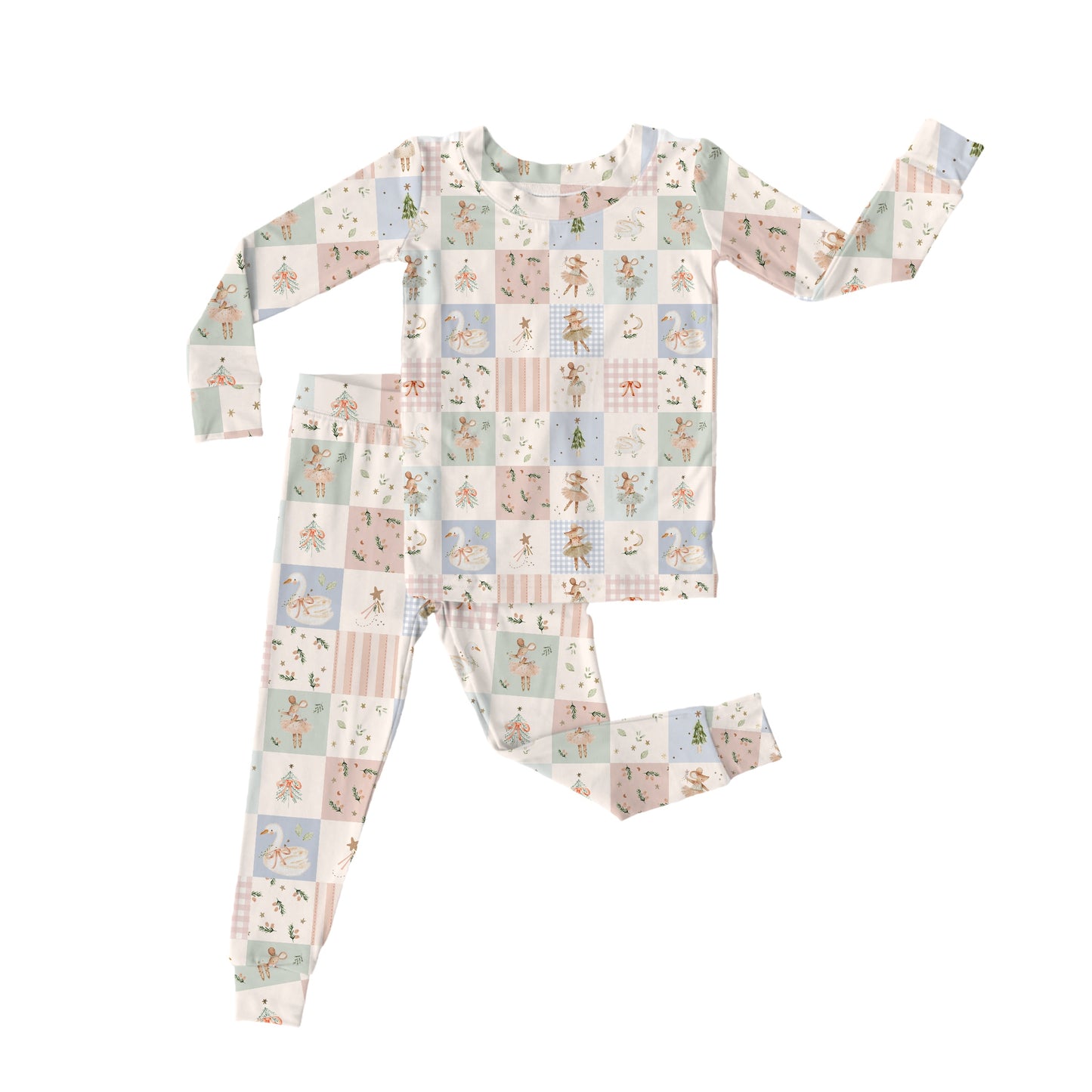 PREORDER - Sugarplum Patchwork Long Sleeve Set