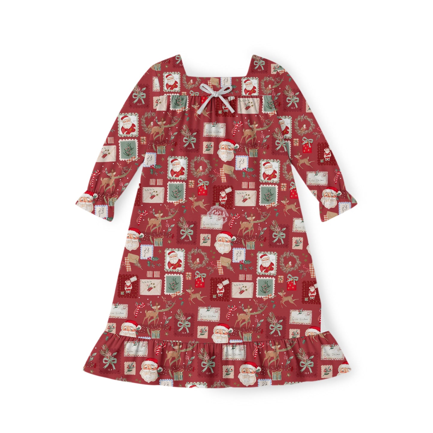 PREORDER - Letters to Santa Long Sleeve Dress