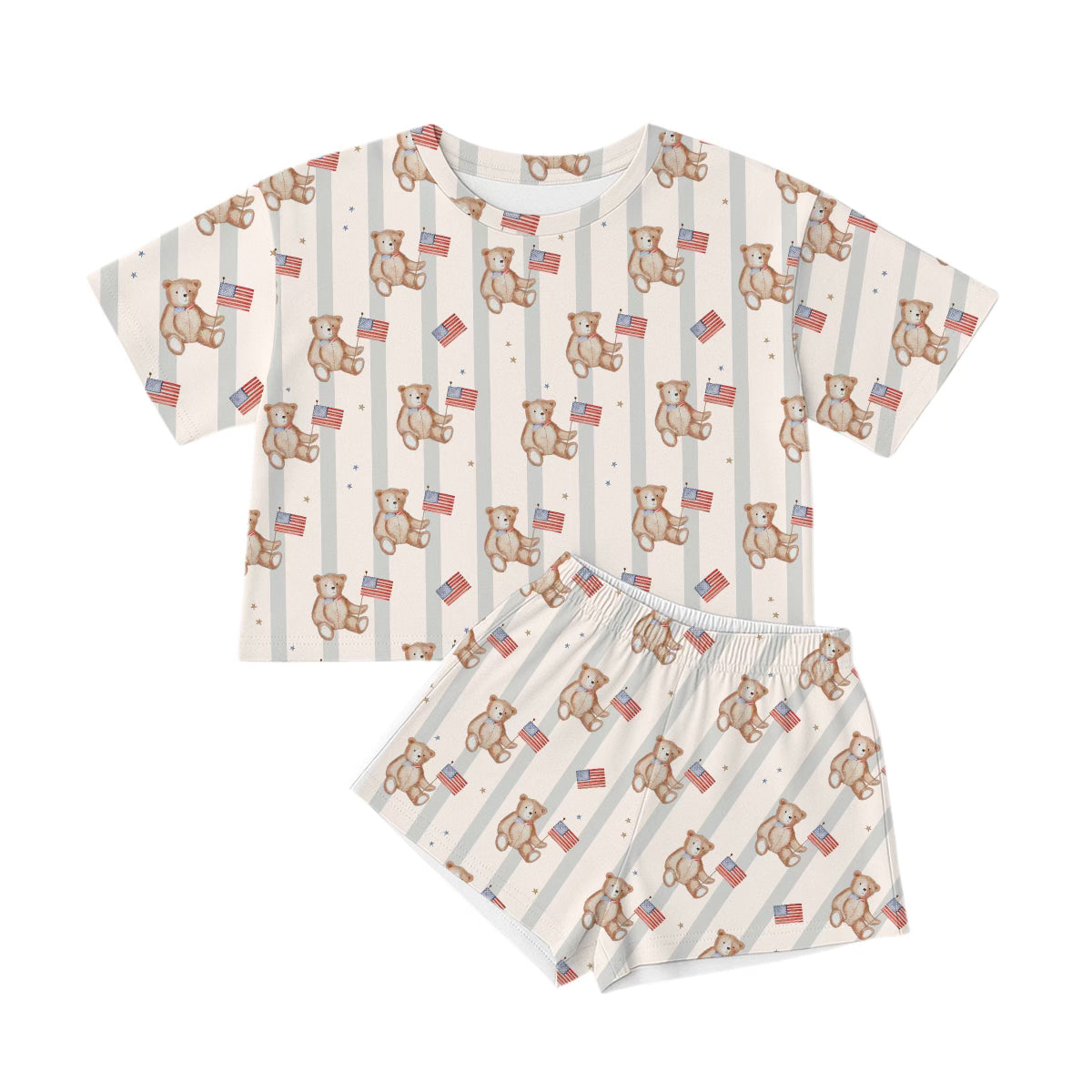 Little Patriot Oversized Summer Set