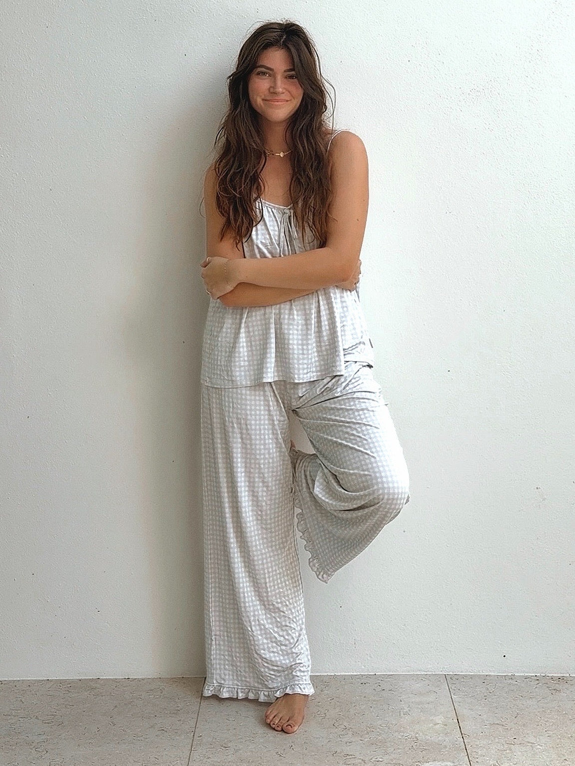 Sage Gingham Women’s Set