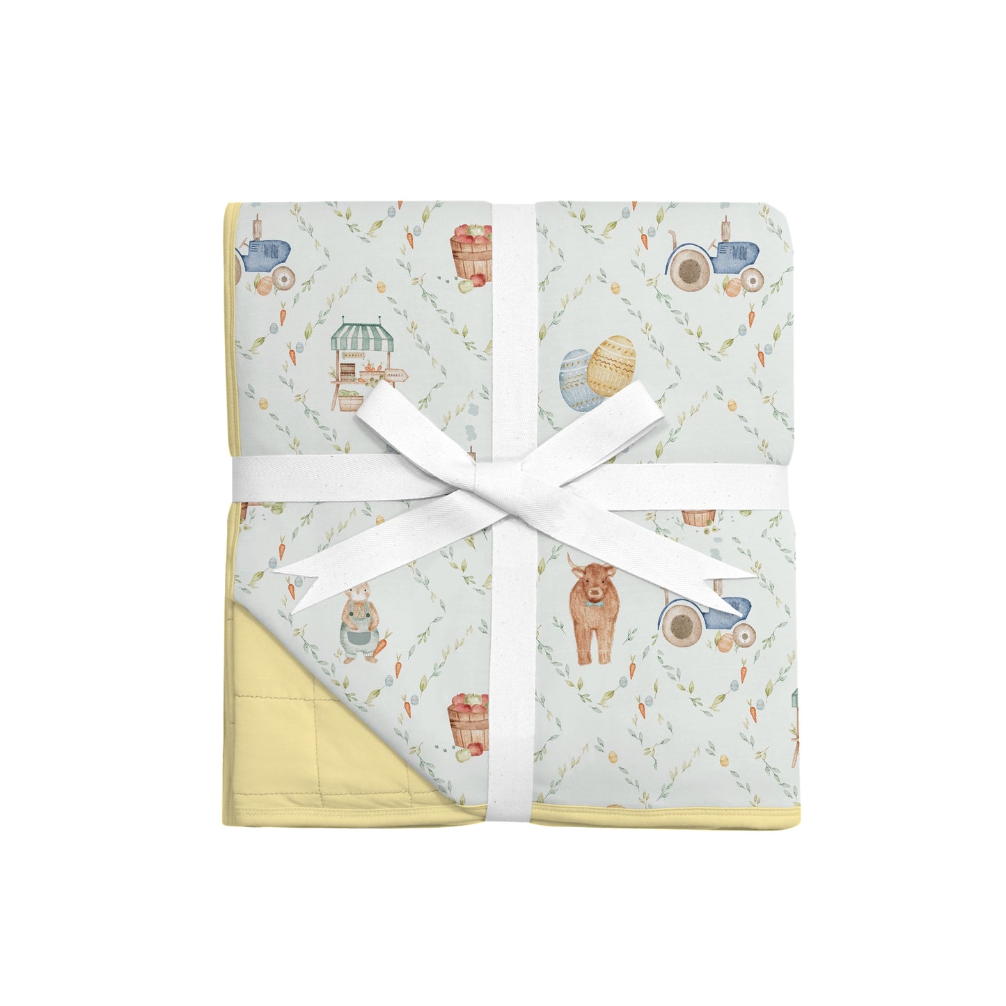 Farmers Market Quilted Blanket