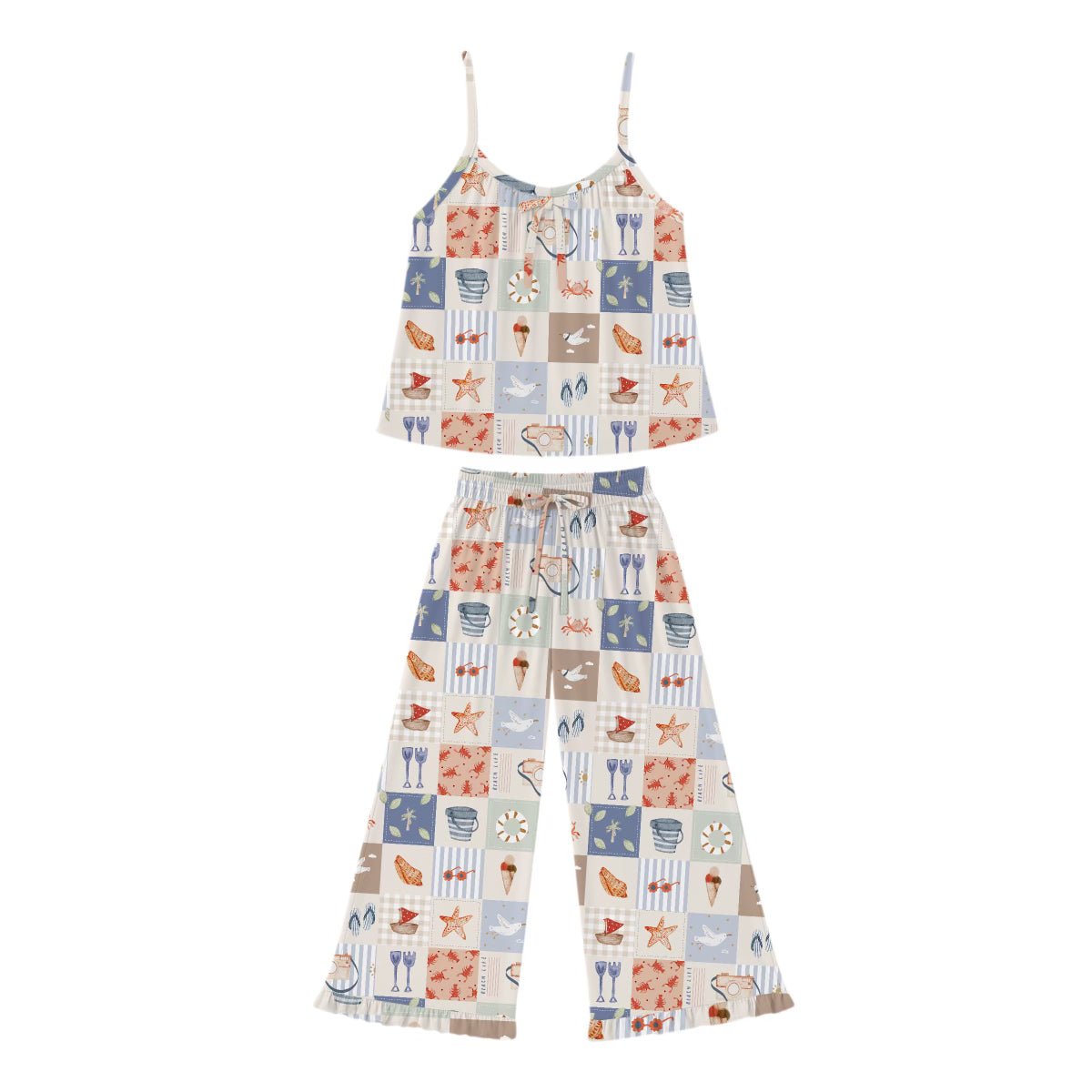 Seaside Collection Womens Ruffle Set
