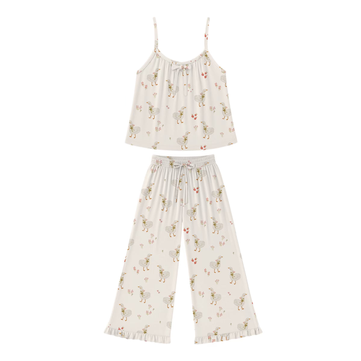 Greta Goose Womens Ruffle Set