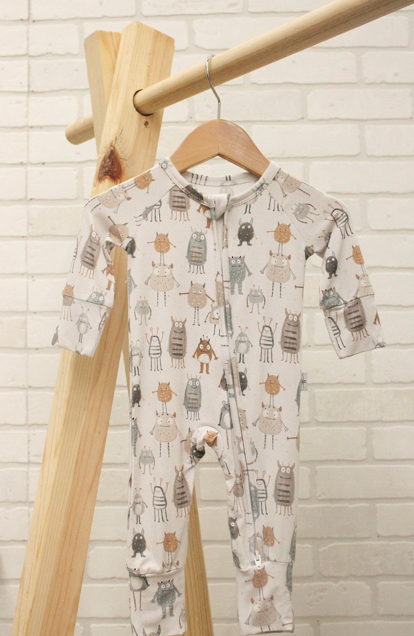 Monster Mash Zipper Romper