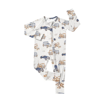 Timeless Travels Zipper Romper