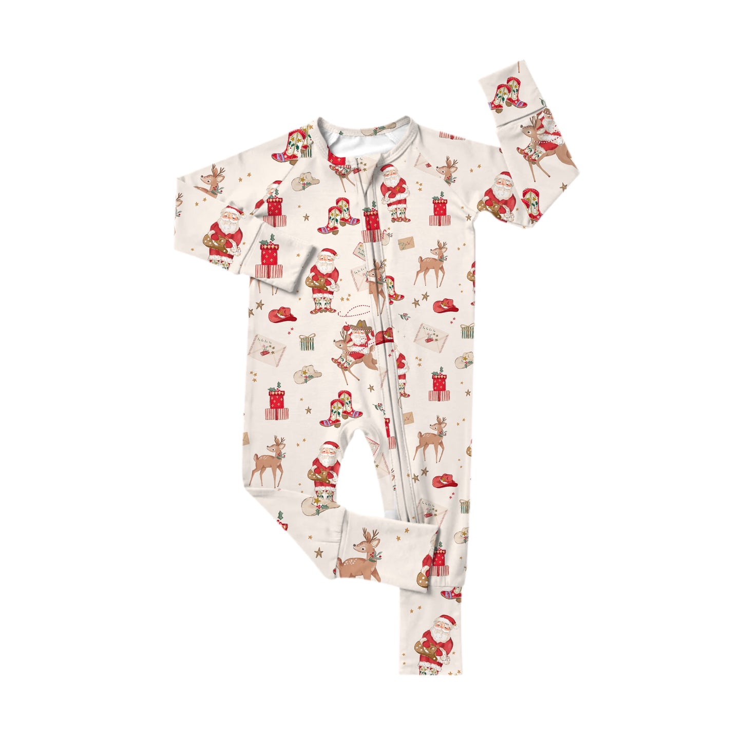 PREORDER - Ho-Ho Howdy Zipper Romper