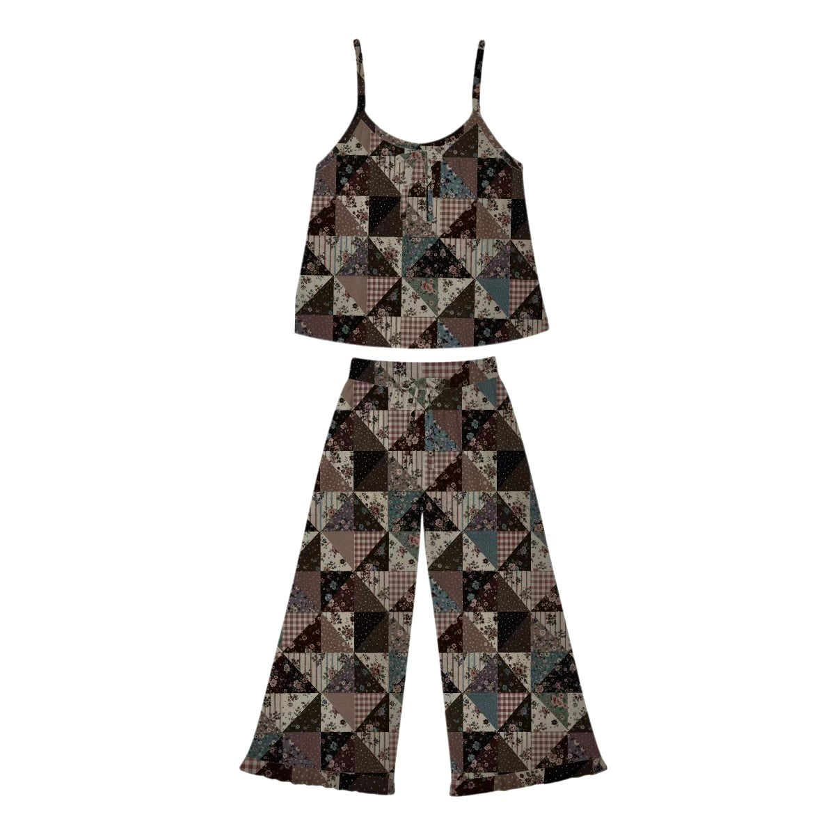 Patchwork and Posies Womens Ruffle Set