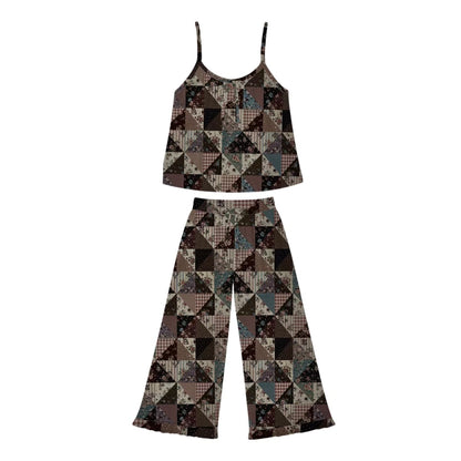 Patchwork and Posies Womens Ruffle Set
