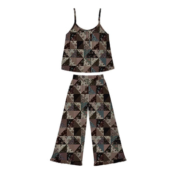 Patchwork and Posies Womens Ruffle Set