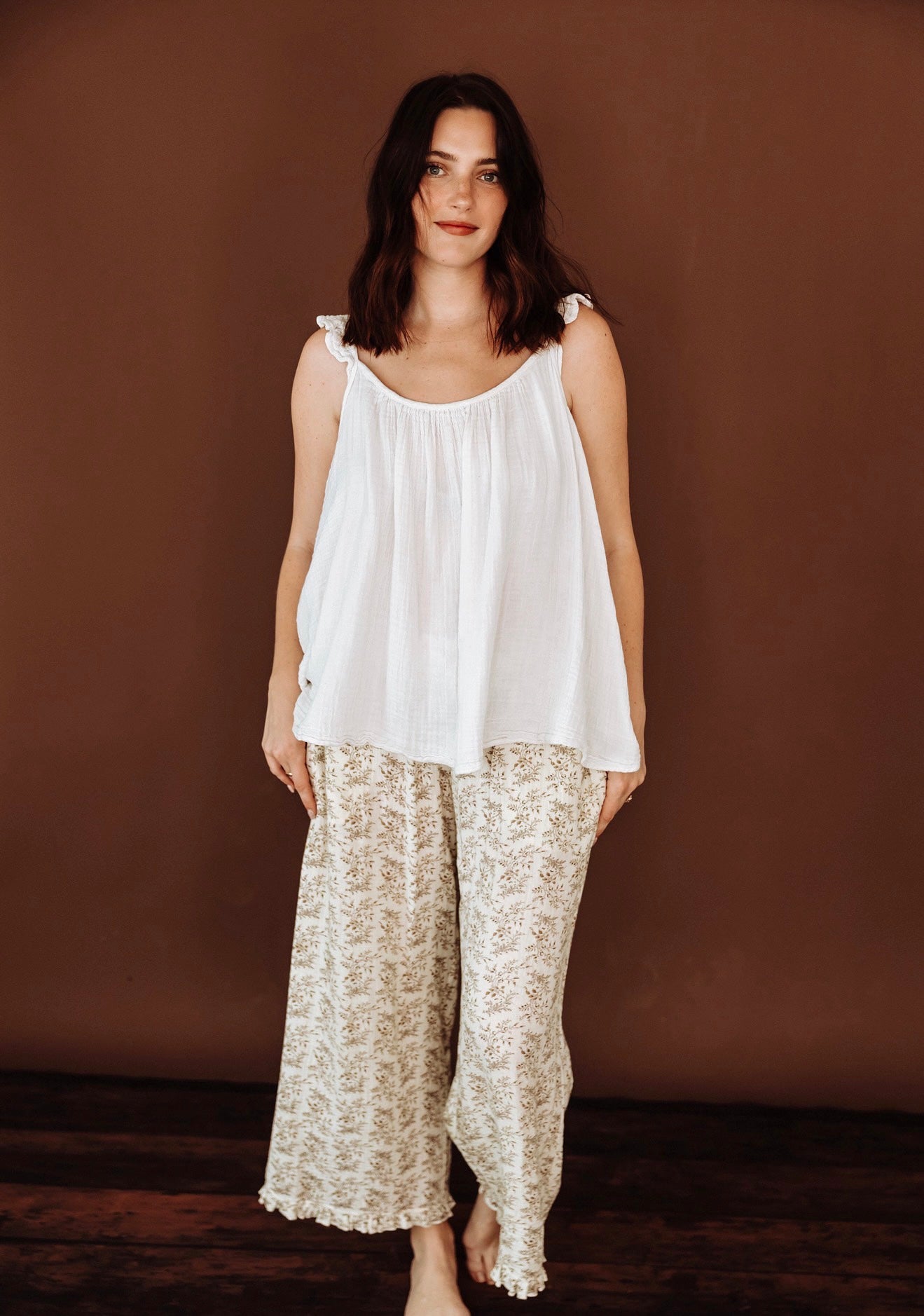 Thistle and Thyme Womens Ruffle pant