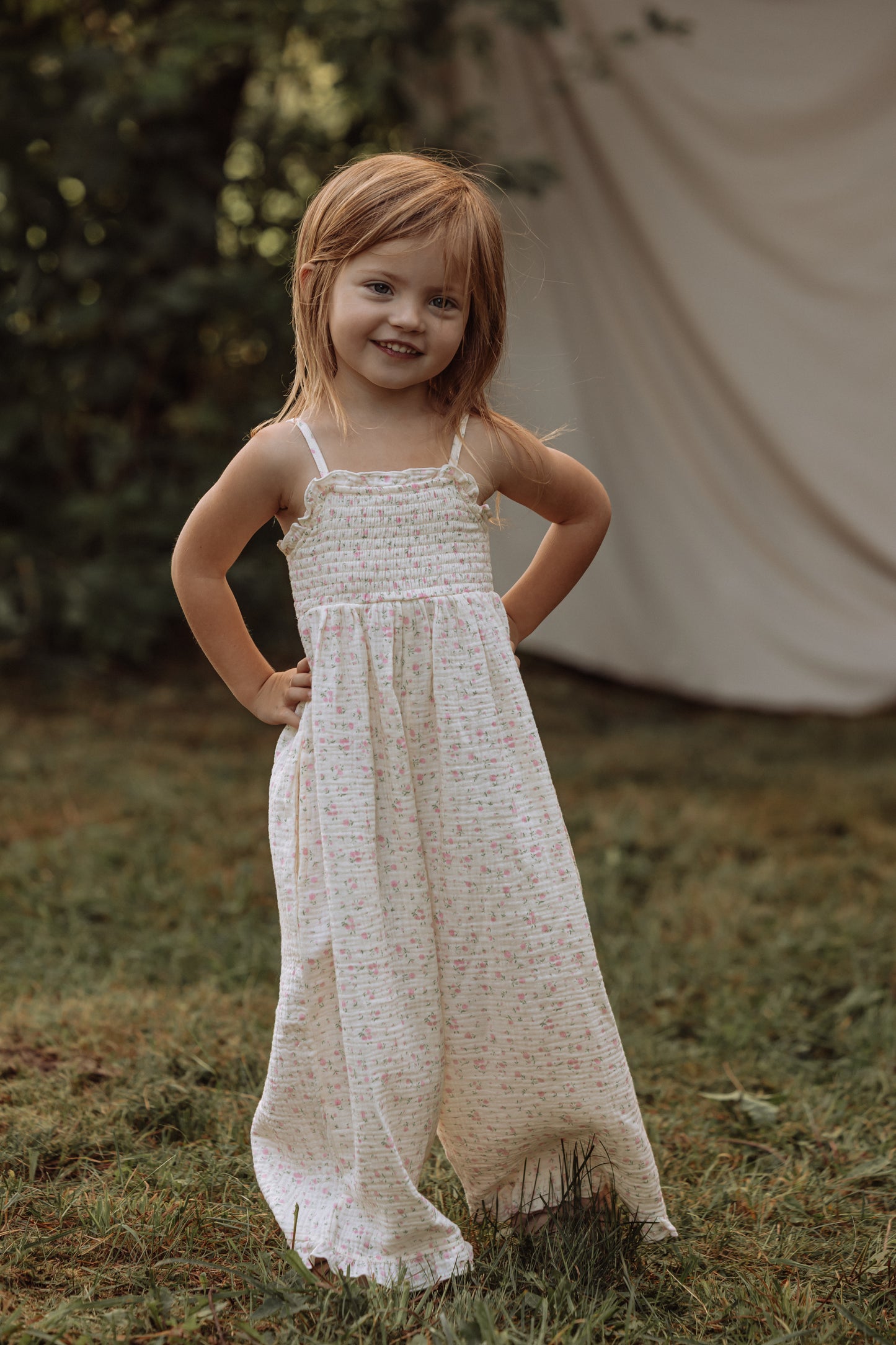 Vintage Floral Ruffle Jumpsuit
