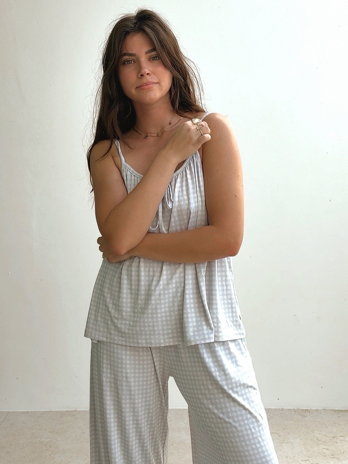 Sage Gingham Women’s Set