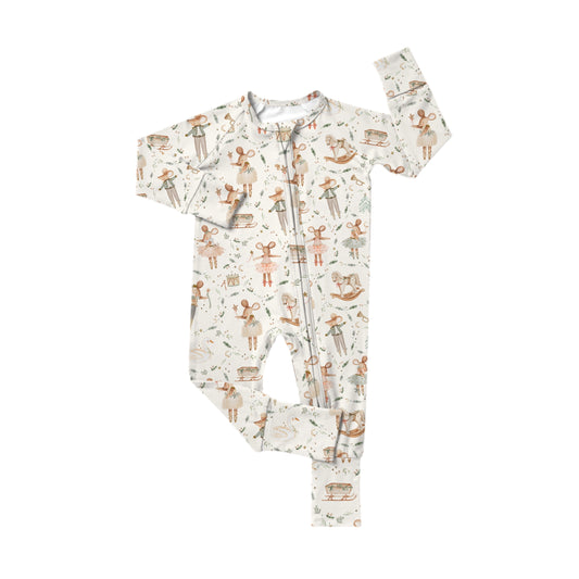 PREORDER - Heirloom Holiday Zipper Romper