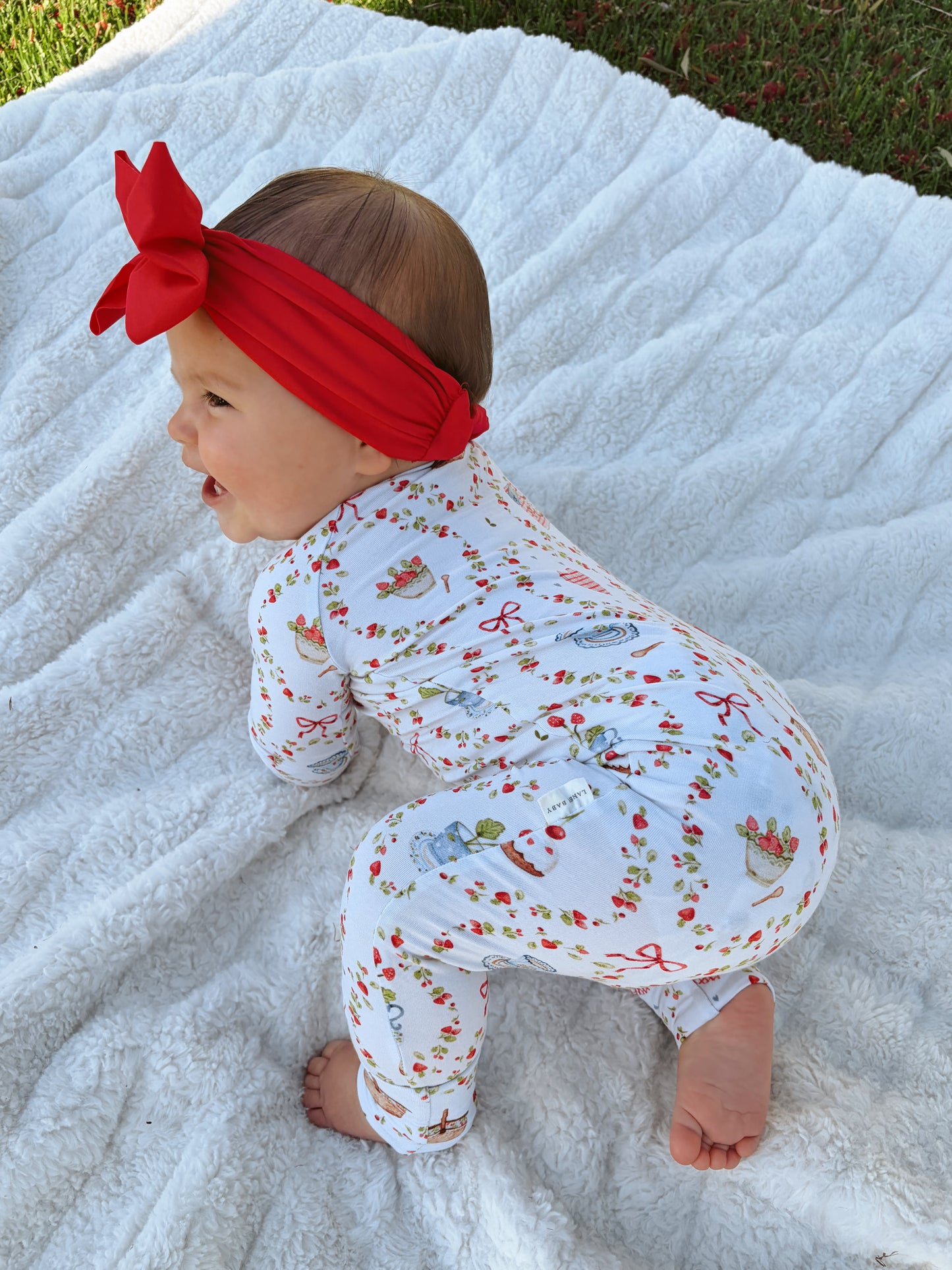 Strawberry Shortcake Zipper Romper