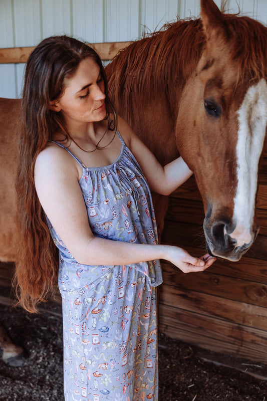 Country Summer Womens Ruffle Set