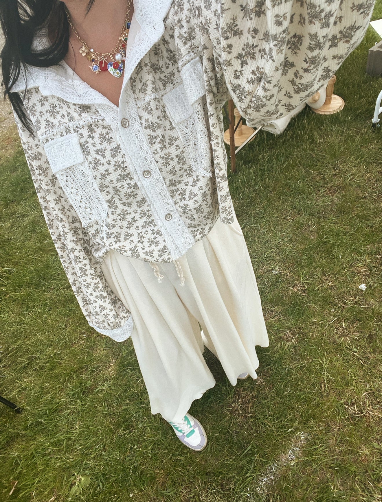 Natural Wide Leg Pant