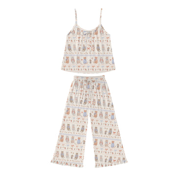 Bows and Whiskers Women's Ruffle Set