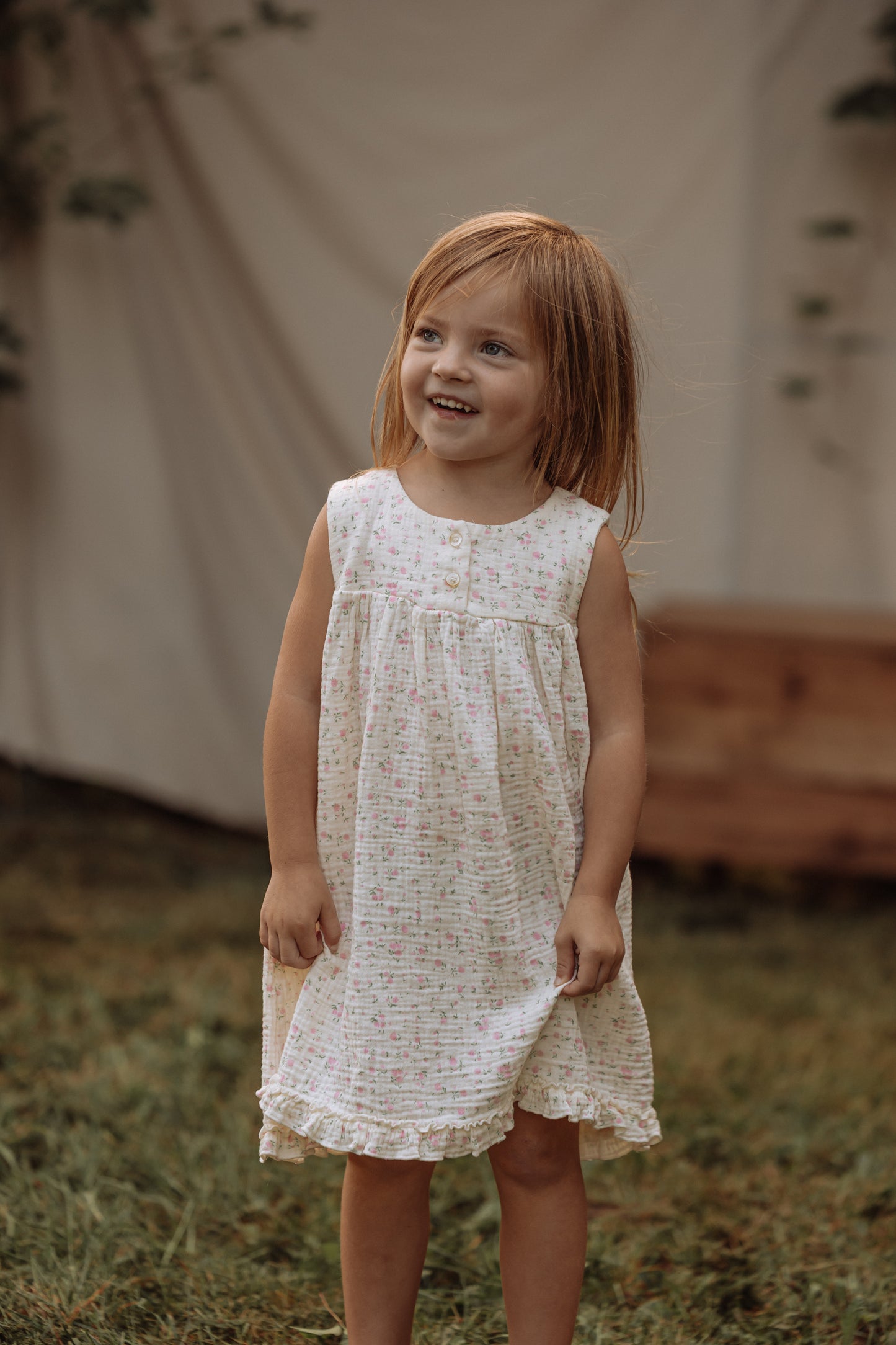 Vintage Floral Rosalie Dress