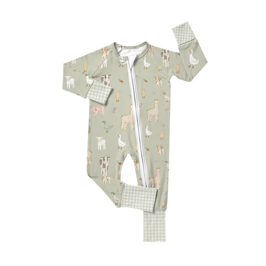 Prairie Pals Zipper Romper