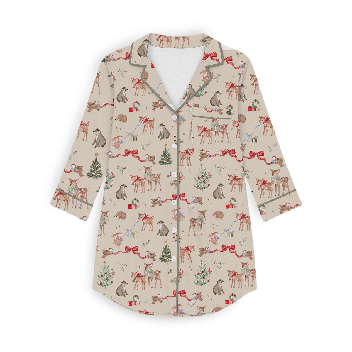PREORDER - Woodland Noel Womens Nightgown