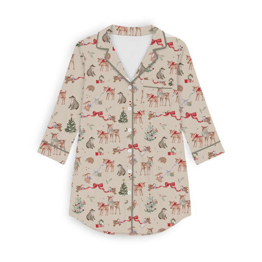 PREORDER - Woodland Noel Womens Nightgown