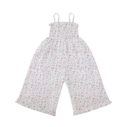 Vintage Floral Ruffle Jumpsuit