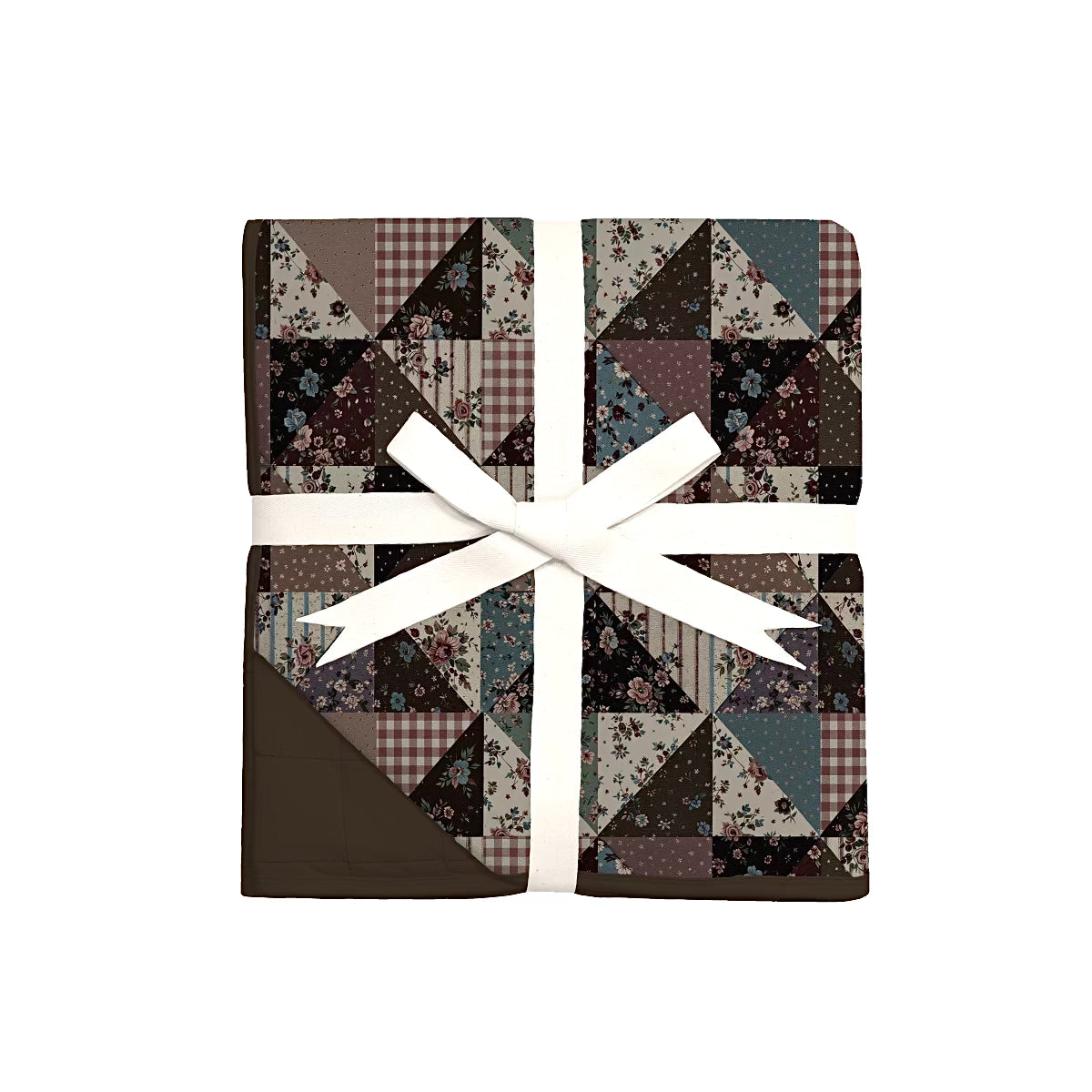 Patchwork and Posies Quilted Blanket