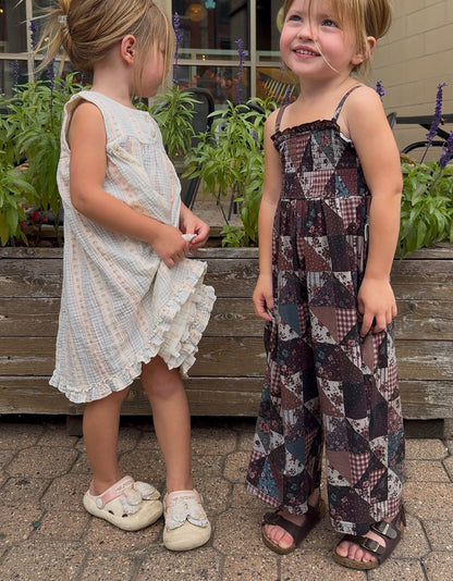 Patchwork and Posies Wide Leg Jumpsuit