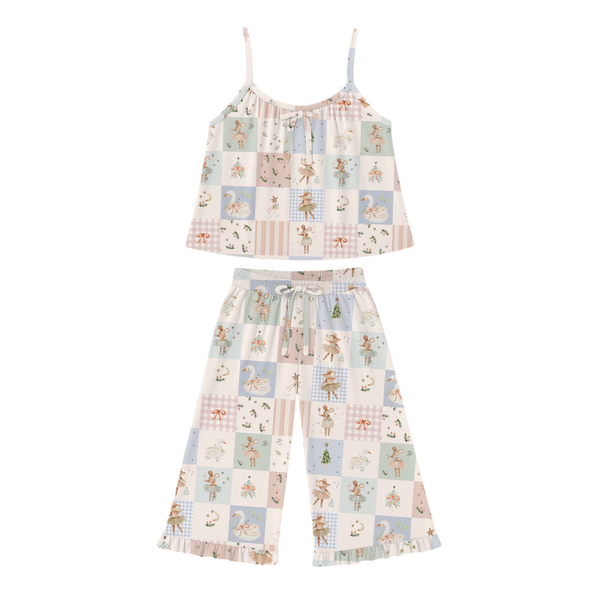 PREORDER - Sugarplum Patchwork Culotte Set