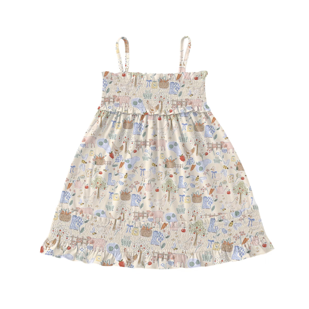 Honey and Hen Ruffle Dress