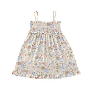 Honey and Hen Ruffle Dress