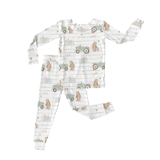 Farmer Bear Long Sleeve Set