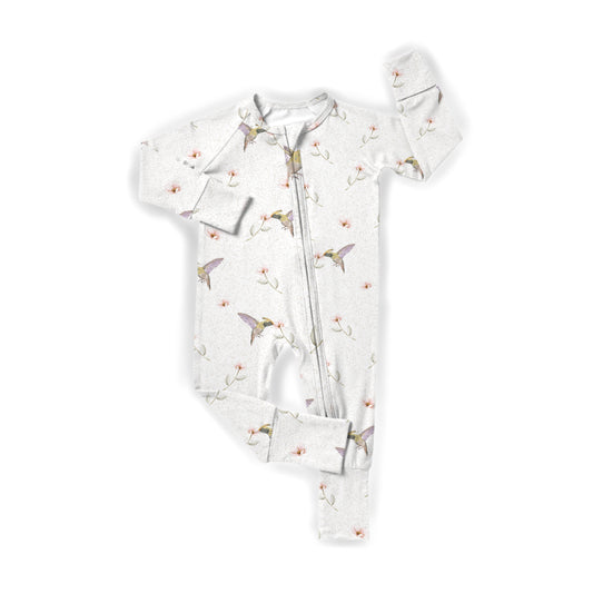 Hummingbird Kisses Zipper Romper