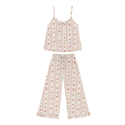 Ribbon and Berry Womens Ruffle Set