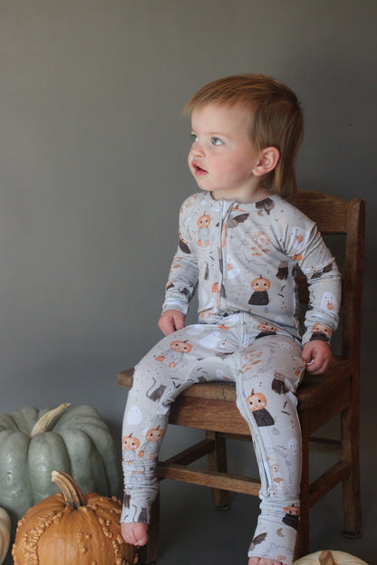 Spooky Season Zipper Romper